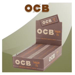OCB VIRGIN 1 1/4 ROLLING PAPER - 24CT DISPLAY