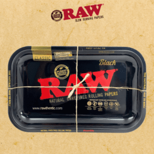 RAW SMALL BLACK ROLLING TRAY (RAW-TRAY4)