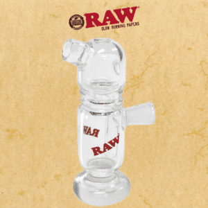 RAW CONE GLASS BUBBLER 3"