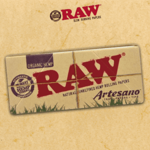 RAW ORGANIC HEMP ARTESANO KING SIZE SLIM - DISPLAY OF 15CT