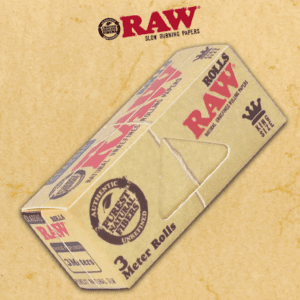 RAW CLASSIC KING SIZE 3 METER PAPER ROLLS - 12CT