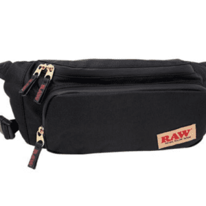 RAW SMOKERS BELT BAG WITH REMOVABLE FOIL POUCH