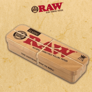 RAW KING ROLL CADDY METAL ROLLING CASE - 6CT (RAW89)