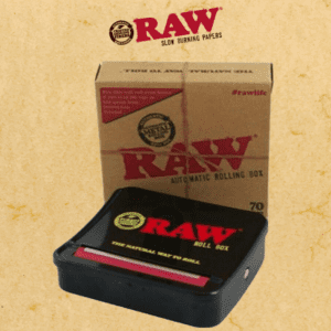RAW AUTOMATIC METAL ROLLING BOX - 70MM (RAW59)