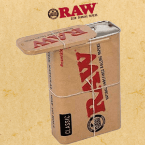 RAW METAL CIGARETTE TIN WITH SLIDE TOP (RAW57)