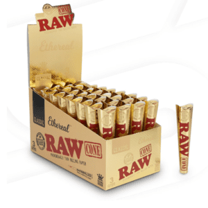 RAW ETHEREAL CONE KING SIZE 3-PACK - DISPLAY OF 36