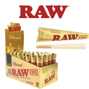 RAW ETHEREAL CONE 1 1/4 SIZE 6-PACK - DISPLAY OF 36