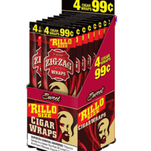 ZIG-ZAG WRAPS 4-PACK CIGAR WRAPS - DISPLAY OF 24