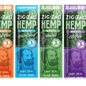 ZIG-ZAG HEMP WRAPS 2-PACK - DISPLAY OF 25