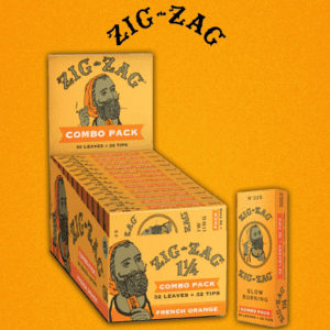 ZIG-ZAG COMBO PACK 1 1/4 FRENCH ORANGE - 24CT DISPLAY