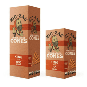ZIG-ZAG UNBLEACHED CONES KING SIZE
