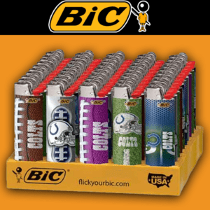 BIC INDIANA COLTS LIGHTER - DISPLAY OF 50