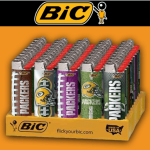 BIC NFL GREEN BAY PACKERS LIGHTER DISPLAY - 50CT (BIC13)