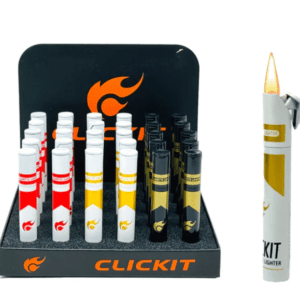 CLICKIT CIGARETTE LIGHTER - DISPLAY OF 30
