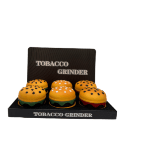 HAMBURGER SHAPED 4-PARTS GRINDER - DISPLAY OF 6