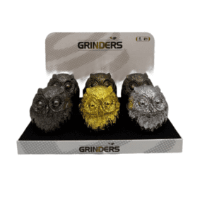 OWL SHAPED GRINDERS - DISPLAY OF 6