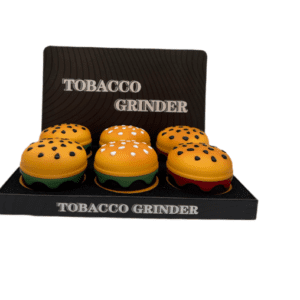 HAMBURGER SHAPED 4-PARTS GRINDER - DISPLAY OF 6