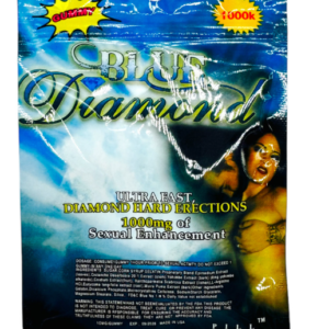 BLUE DIAMOND SEXUAL ENHANCEMENT 1000K SINGLE GUMMY - DISPLAY OF 24CT