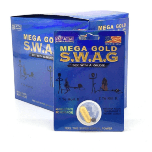 S.W.A.G. MEGA GOLD MALE ENHANCEMENT PILL - DISPLAY - 24CT