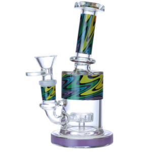 WIG WAG STICKER GLASS WATERPIPE 7"