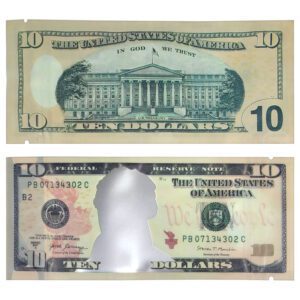 SMELL PROOF BAGS 3.5G $10 BILL - BAG OF 50 COUNT - (BMN-7)