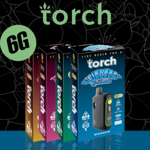 TORCH PULSE 6G LIVE RESIN THC-A DISPOSABLE - DISPLAY OF 5