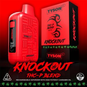 TYSON 2.0 KNOCKOUT THC-P BELND 3G DISPOSABLE - DISPLAY OF 5