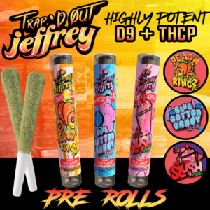 HIXOTIC TRAP'D OUT JEFFREY 1.3G THC-A PRE ROLL - DISPLAY OF 20