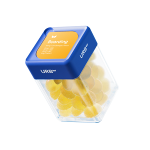 URB BOARDING BLEND 1950MG GUMMIES JAR - DISPLAY OF 6