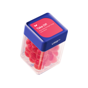URB TAKE OFF DELTA 9 300MG GUMMIES JAR - DISPLAY OF 6