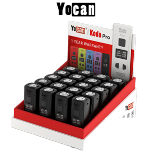 YOCAN KODO PRO 400MAH PORTABLE CARTRIDGE BATTERY - 20CT DISPLAY