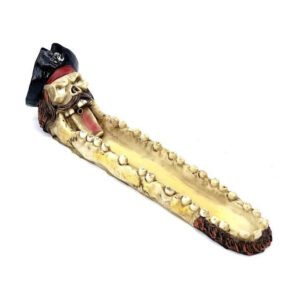 CAPTAIN SKELETON INCENSE STICK HOLDER 11" (BURNER7)