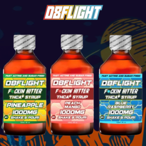 D8 FLIGHT THCA F*CKING HITTER 1000MG 120ML 4OZ SYRUP BOTTLE
