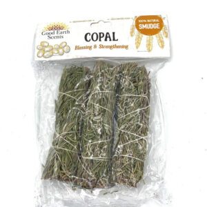 DHUPA COPAL SAGE SMUDGE 4" - 3CT