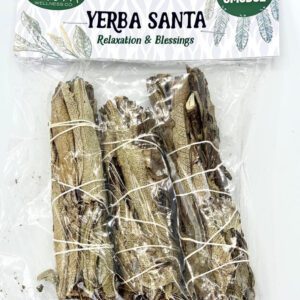 DHUPA YERBA SANTA SAGE SMUDGE 4" - 3CT