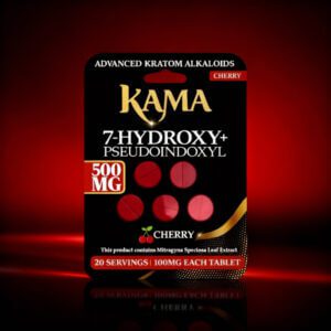 KAMA 7-HYDROXY PSEUDO 100MG X 5-PACK TABLETS - DISPLAY OF 10