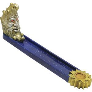 FUJIMA MOONMAN LIGHT-UP POLYSTONE INCENSE BURNER 11"