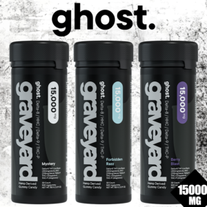 GHOST GRAVEYARD BLEND 15,000MG GUMMIES JAR - DISPLAY OF 4