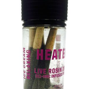 GUARANTEED PHARMA - LIVE ROSIN D9 + D11 + HHC 0.5G PRE-ROLLS HEATERS - 5CT JAR