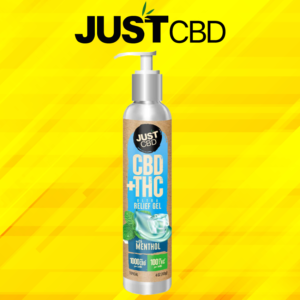 JUST CBD + THC 1100MG ULTRA RELIEF GEL WITH MENTHOL 4oZ - 1CT