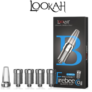 LOOKAH FIREBEE 510 CONNECT QUARTZ REPLACEMENT COILS - 4CT + 1 GLASS MOUTHPIECE