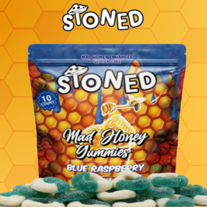 STONED 10,000MG MAD HONEY GUMMIES - 10CT