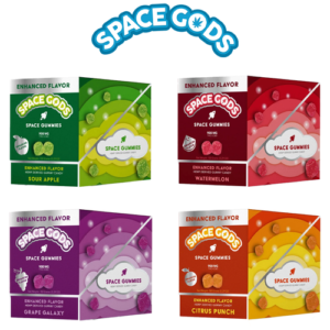 SPACE GODS - SPACE GUMMIES DELTA 9 + CBD 4500MG - DISPLAY OF 5