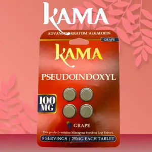 KAMA PSEUDO 100MG 4-PACK TABLETS - DISPLAY OF 10