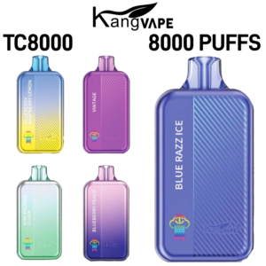 KANGVAPE 5% TC8000 RECHARGEABLE DISPOSABLE 8000 PUFFS - DISPLAY OF 5