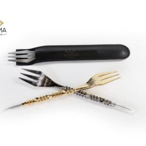 KARMA FORK/POKER - GOLD, BLACK