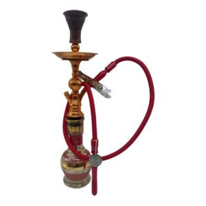 KHALIL MAMOON SAFARI GOLD SINGLE HOSE HOOKAH 22"
