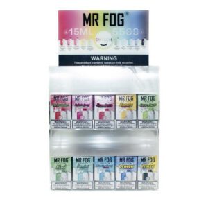 MR FOG #1 SWITCH 15ML 5500 PUFFS RECHARGEABLE DISPOSABLE WITH MESH COIL - DISPLAY OF 100