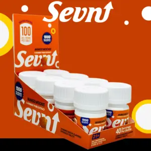 SEVN 7-HYDROXY 100MG HIGH DOSE TABLETS 10-PACK JAR - DISPLAY OF 8
