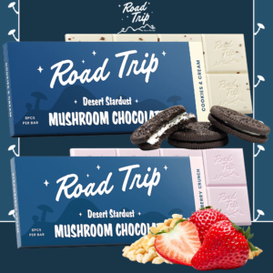 ROAD TRIP DESERT STARDUST MUSHROOM CHOCOLATE BAR - DISPLAYOF 10